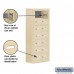 Salsbury Cell Phone Storage Locker - 7 Door High Unit (8 Inch Deep Compartments) - 14 A Doors - Sandstone - Surface Mounted - Master Keyed Locks